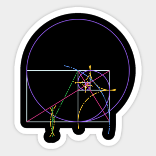 Fibonacci Spiral Sticker